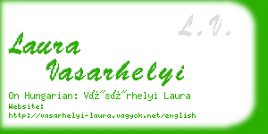 laura vasarhelyi business card